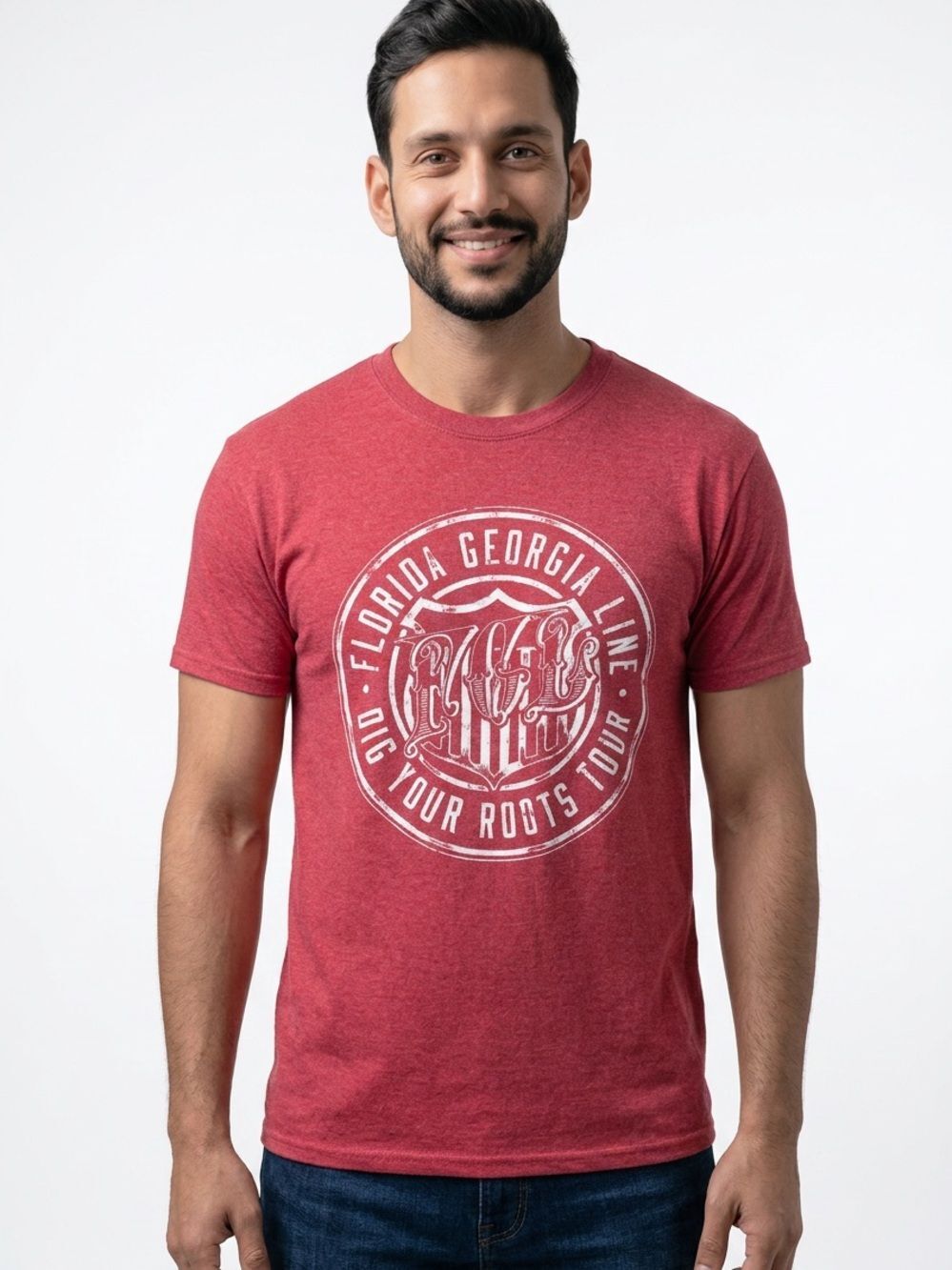 FLORIDA GEORGIA LINE | Dig Your Roots 2016 Tour Band Graphic Tee Unisex Size M
